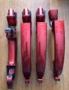 Ручки наружние дверные Крашеные 195 Сердолик (красный 4 шт комплект) LADA Vesta АвтоВАЗ