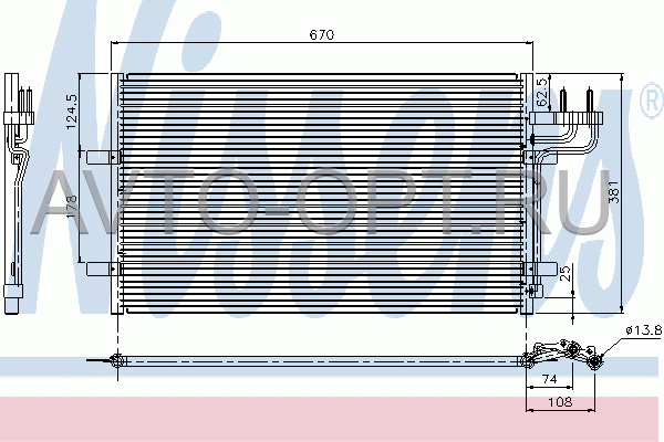 Фокус 2 радиатор кондиционера